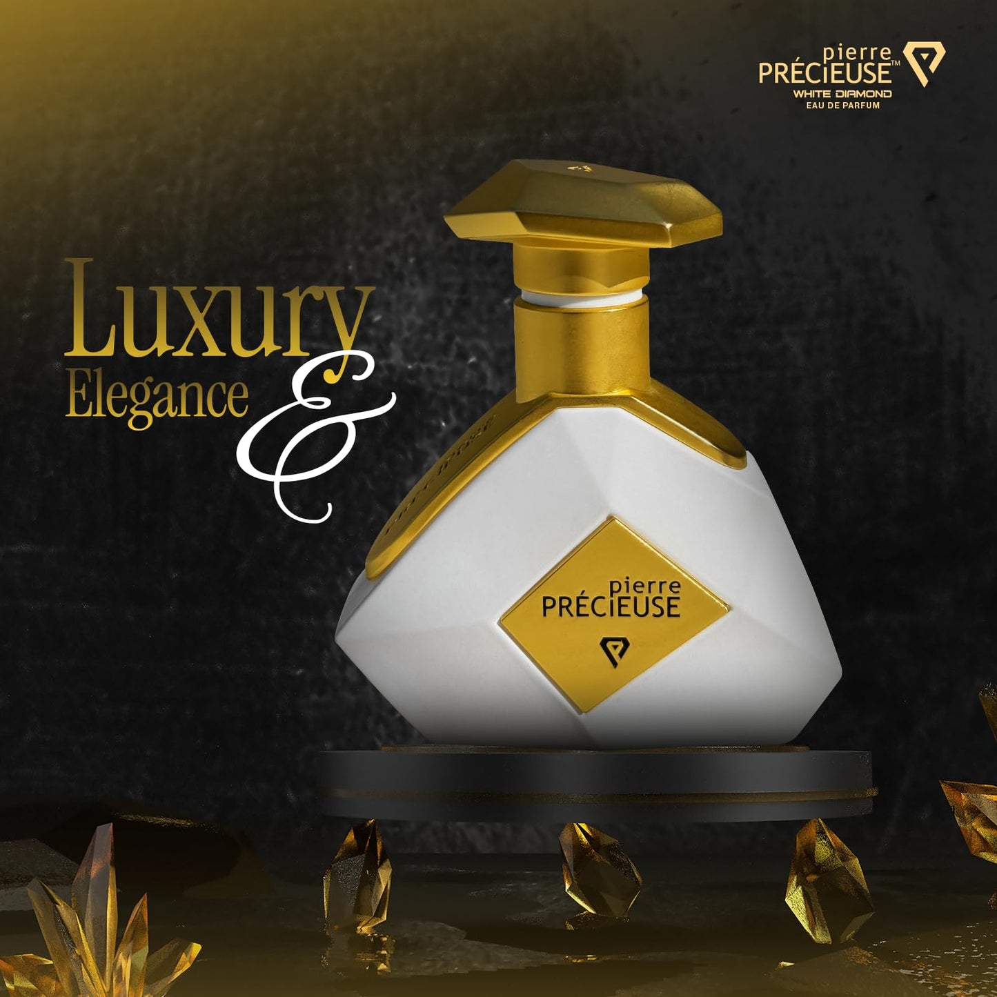 ❤️ Pierre Precieuse White and pure Diamond 100ml Unisex Luxury Perfume ❤️